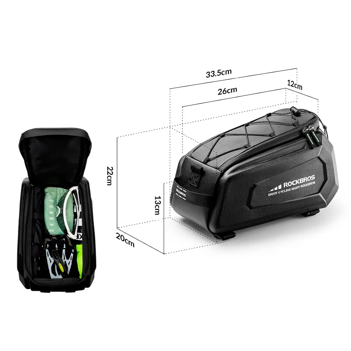 Nest&Nook Hub™ ROCKBROS 9L Waterproof Bicycle Bag